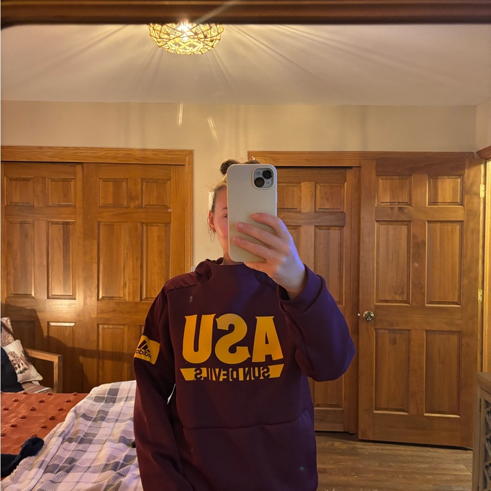 Adidas Maroon Athletic Jacket
